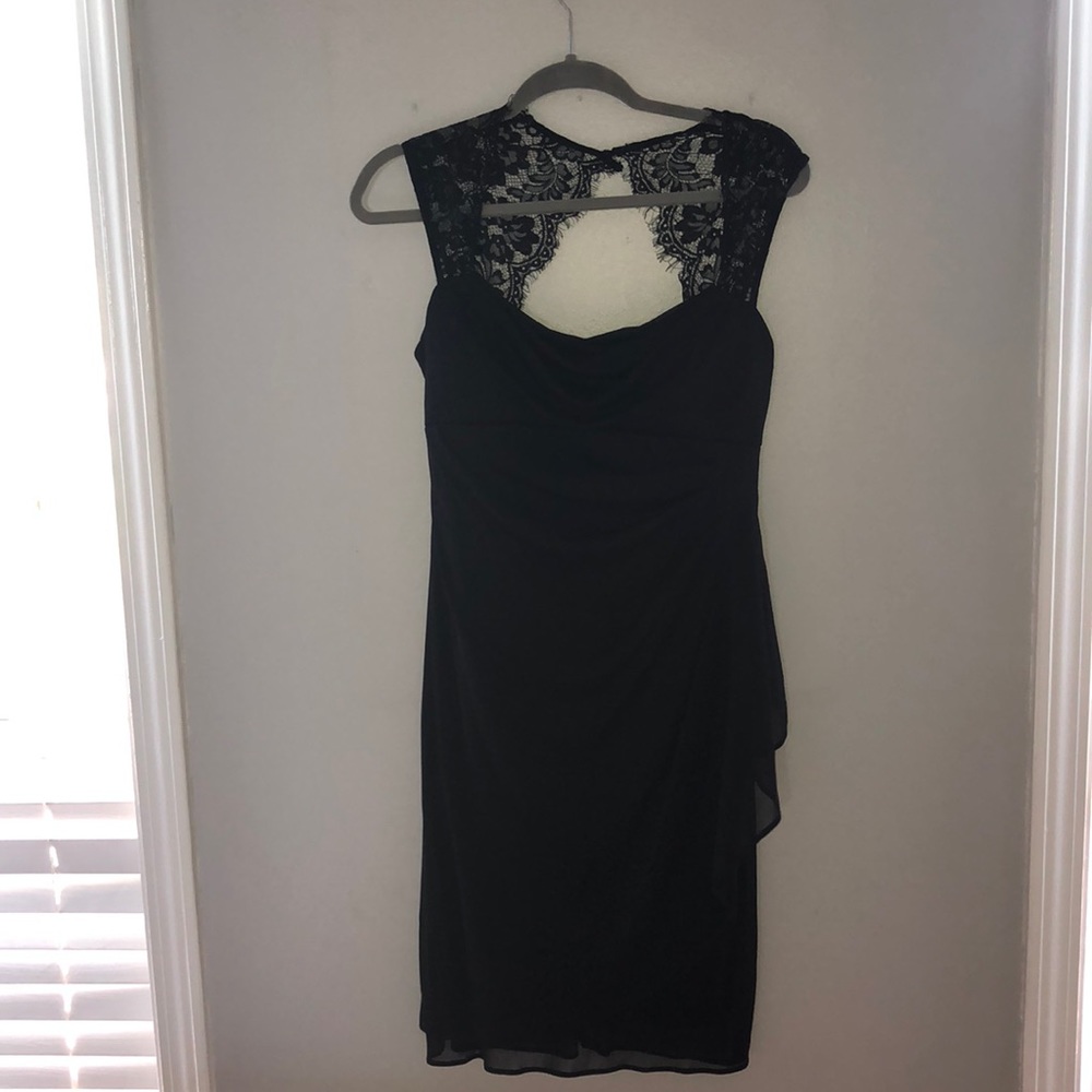Black Key Hole Back Dress